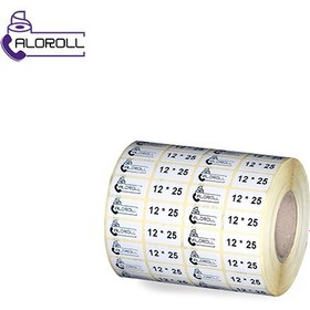 تصویر لیبل کاغذی تاپ لیبل چهار ردیف 25x12 ا 25x12 4x Thermal Printer Paper Label 25x12 4x Thermal Printer Paper Label