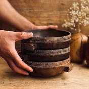 تصویر کاسه سه عددی گردو مدل فیکا کد 0323 