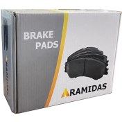 تصویر لنت ترمز جلو آرامیداس کد A0200789 مناسب برای 206 تیپ 2 و 3 l1