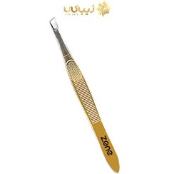 تصویر موچین انبری عاج دار طلایی کد 106 زد وان Zone Eyebrow Tweezers 106