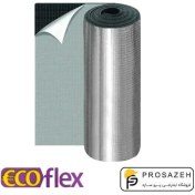 تصویر عایق الاستومری رولی اکوفلکس 9 میلیمتر - نوع-روکش: روکش آلومینیومی 170 میکرون مسلح پشت چسبدار مسلح - 