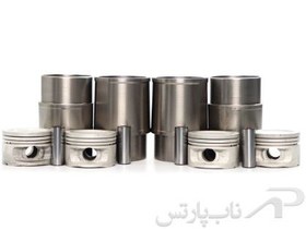 تصویر پیستون سایز استاندارد با بوش پلاتو پژو 405 موتور 2000 کاربراتوری (چهارعددی) برند عظام 