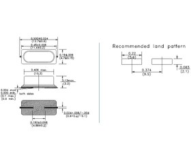 تصویر کریستال 16MHz SMD پکیج HC-49USM اورجینال 