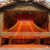 تصویر کرسی برقی فلزی ۱۰۰ وات با لامپ مادون قرمز 