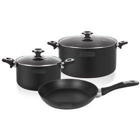 تصویر سرویس قابلمه هاردآنادایزد کارال مدل سارینا (5 پارچه) Karal Hard-Anodized Sarina Cookware Set 5 Pieces