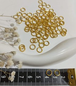 تصویر حلقه اتصال طلایی ۷ میل (۱۰ گرمی) 