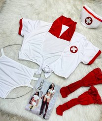 تصویر کاستوم پرستاری جورابدار - لارج:۳۶-۴۰ Stocking nursing costume