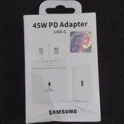 تصویر شارژر دیواری 45 وات سامسونگ مدل EP-TA845 به همراه کابل تبدیل USB-C 