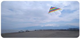 تصویر کایت رنگین کمان 140سانتی متری Rainbow kite