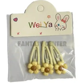 تصویر گیره مو گل‌دار 