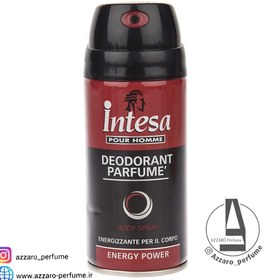 تصویر اسپری دئودورانت بدن مردانه مدل انرژی پاور اینتسا 150میل اورجینال Men's body deodorant spray Energy Power Intsa 150 ml