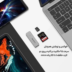 تصویر کارت خوان USB-C برند لنشن Lention مدل C7 