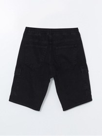 تصویر Standart Kalıp Erkek Jean Şort 