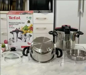 تصویر زودپزدوقلوی کلیپسی رویال مارک TefaL 