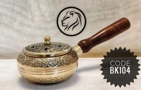 تصویر اسپند دود کن قلمی با دسته چوبی ذغالی 