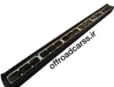 تصویر لایت بار لنزدار 9D دو رنگ به همراه دیلایت آبی – طول ۱۰۷ سانتی‌متر لایت بار سقفی 107 سانت نئون آبی