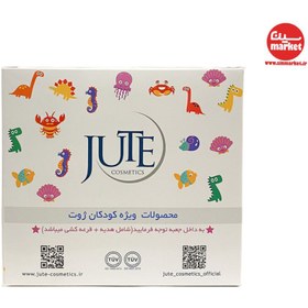 تصویر پک کودک شامل کرم سوختگی، لوسیون بدن و هدیه حوله مخصوص کودک ژوت ا Jute Kids Pack Jute Kids Pack