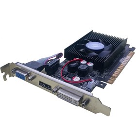 تصویر کارت گرافیک توربو چیپ مدل 6450 با حافظه 2 گیگابایت HD6450 2G 64bit DDR3 Graphics Card