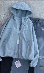 تصویر بارانی زنانه پینترسی کد ۷۶۱ آستر دار 