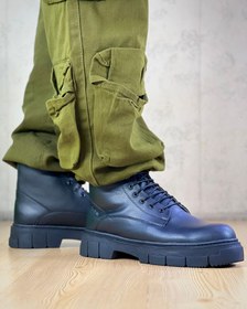 تصویر بوت مردانه مدل برشکا بندی طرح یزدی-کد 1495 