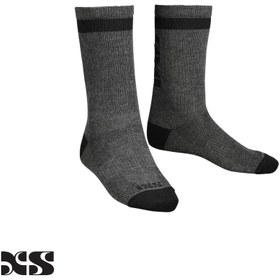 تصویر جوراب دوچرخه سواری IXS DOUBLE SOCKS Black 