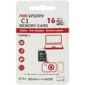 تصویر کارت حافظه microSDHC هایک ویژن مدل C1 کلاس UHS-I سرعت 120MBps ظرفیت 16 گیگابایت 