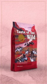 تصویر غذای خشک سگ بالغ طعم گوشت گراز + بره + گاو تیست آف د وایلد (Teste of the Wild) وزن ۲۵۰گرم 