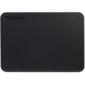 تصویر هارد اکسترنال قابل حمل برند توشیبا با ظرفیت 2 ترابایت Toshiba brand portable external hard drive with a capacity of 2 TB