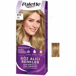 تصویر کیت رنگ مو پلت مدل goz alici شماره 0-8 حجم 50 میلی لیتر رنگ بلوند تیره 