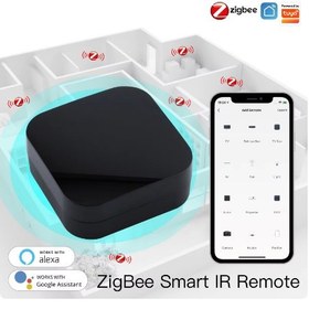 تصویر رﯾﻤﻮت IR ﻫﻮﺷﻤﻨﺪ ZR-UFO-R11 پروتکل Zigbee برند Moes Tuya ZigBee Smart IR Remote Control ZR-UFO-R11