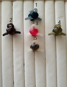 تصویر کلیپس رنگی طرح قلبی کد 54 