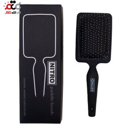 تصویر برس موی نیترو مدل Paddle Brush رنگ مشکی 