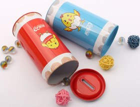 تصویر قلک فلزی طرح جوجه 