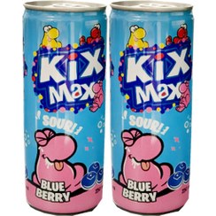 تصویر نوشابه گازدار کیکس مکس با طعم میوه های جنگلی 250 میل Kix Max carbonated soft drink with forest fruit flavor 250ml