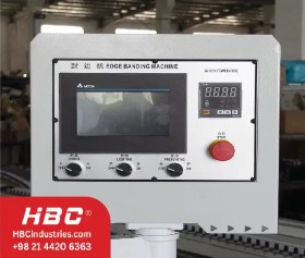 تصویر دستگاه لبه چسبان PVC ۶ ایستگاه پیش فرزدار 