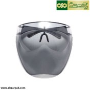 تصویر عینک ایمنی شیلد دار محافظ چشم و صورت رنگ دودی توتاص TOTAS مدل AT120 