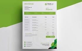 تصویر فاکتور و صورتحساب چند منظوره – Modern invoice template 