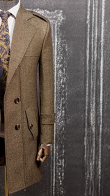 تصویر پالتو مردانه جودون چهار دکمه رنگ سرمه ای 