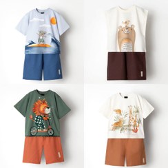 تصویر ست تی شرت شلوارک کودک آکو AKU 