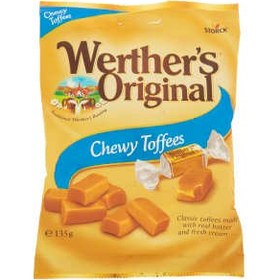 تصویر تافی وردرز کره ای اورجینال آلمانیWerthers Werthers Original Chewy Toffees 135gr