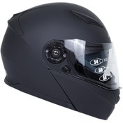 تصویر کلاه کاسکت راپیدو مدل ۹۵۰ فک متحرک مشکی مات بلوتوثی 