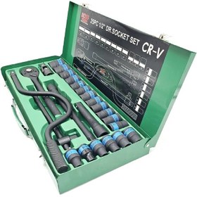 تصویر جعبه بکس فشار قوی صنعتی باس مدل 25PCS مجموعه 25 عددی جعبه بکس فشار قوی صنعتی باس مدل 25PCS مجموعه 25 عددی