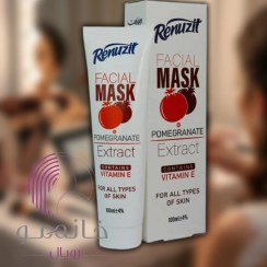 تصویر ماسک صورت حاوی عصاره انار برند رینوزیت حجم 100 میل 
