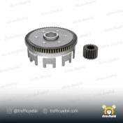 تصویر دیسک کلاچ هوندا ۱۲۵ راپیدو با دنده مقابل 