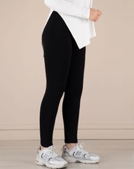 تصویر لگ زنانه مشکی لاکرا پنبه - فری سایز از 38 تا 48 