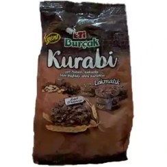 تصویر کوکی شکلاتی اتی بورچاک کورابی ETi burcak Kurabi با آرد گندم کامل، جودوسر و بادام زمینی 150 گرم 