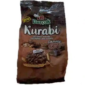 تصویر کوکی شکلاتی اتی بورچاک کورابی ETi burcak Kurabi با آرد گندم کامل، جودوسر و بادام زمینی 150 گرم 