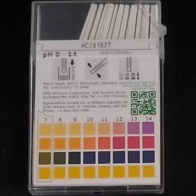 تصویر کاغذ pH (پی چ) مرک مدل 109535 بسته 100 عددی 
