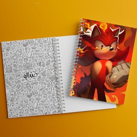 تصویر دفتر نت موسیقی 50 برگ خندالو طرح سونیک (Sonic) 