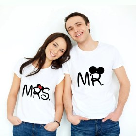 تصویر تیشرت ست MR & MRS مدل A 5 